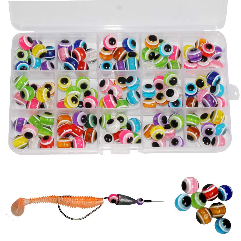 Laxygo fish eye beads 12mm in plastic box