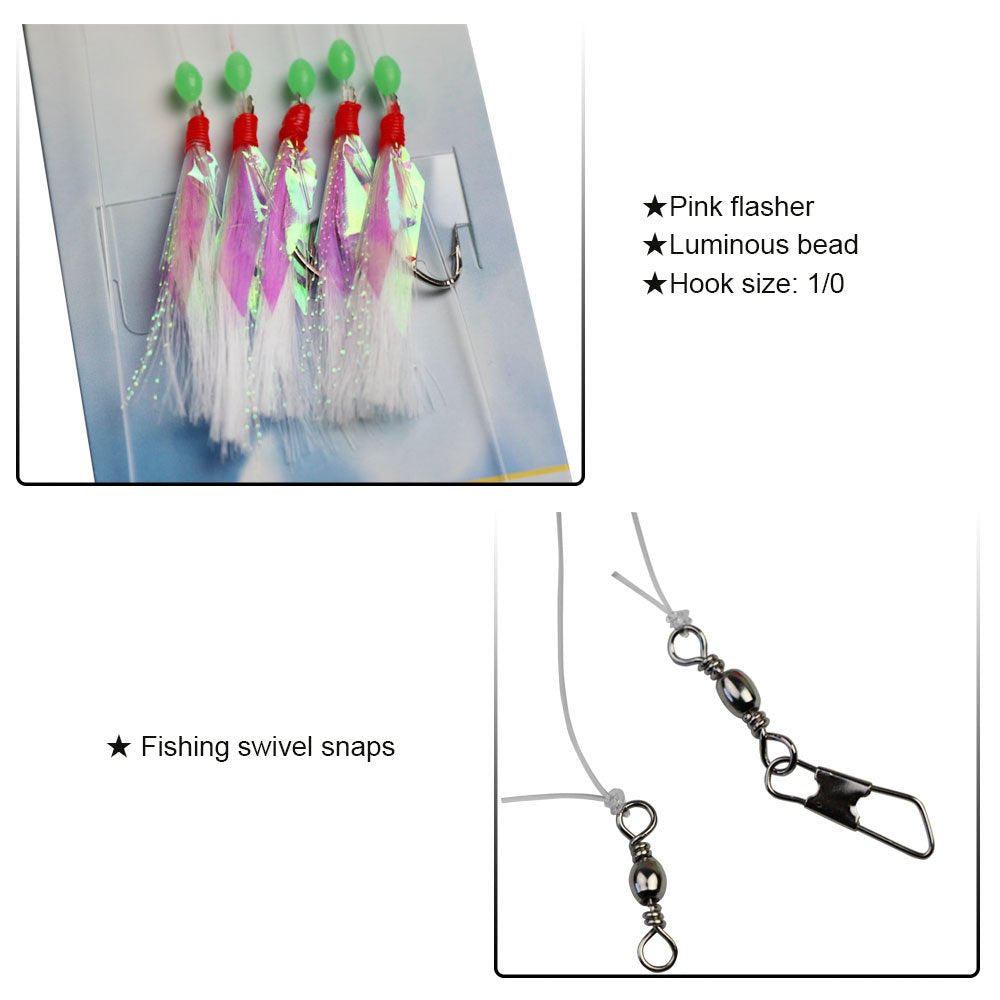 Laxygo high-carbon hooks resist bending for reliable casts and hookups.