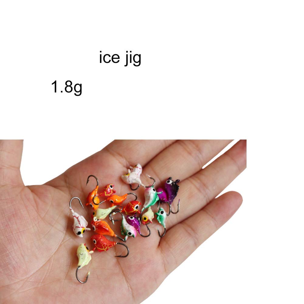 Laxygo ice fishing jigs used for bass, walleye, panfish and pike in winter