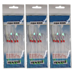 Laxygo multi-hook jig rigs catch small baitfish like mackerel and herring.