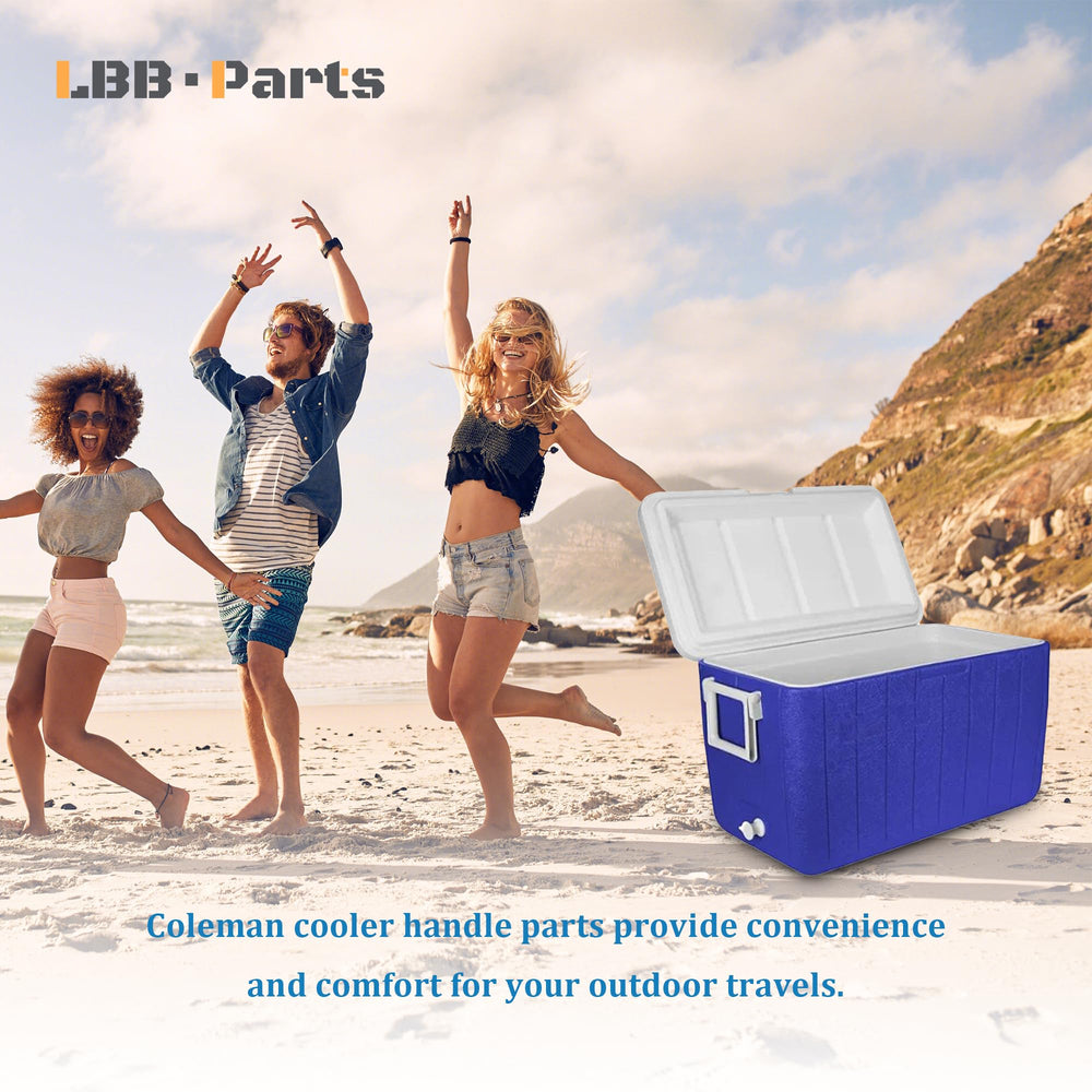 LBB-Parts cooler handle for older Coleman models, highlights broad compatibility.