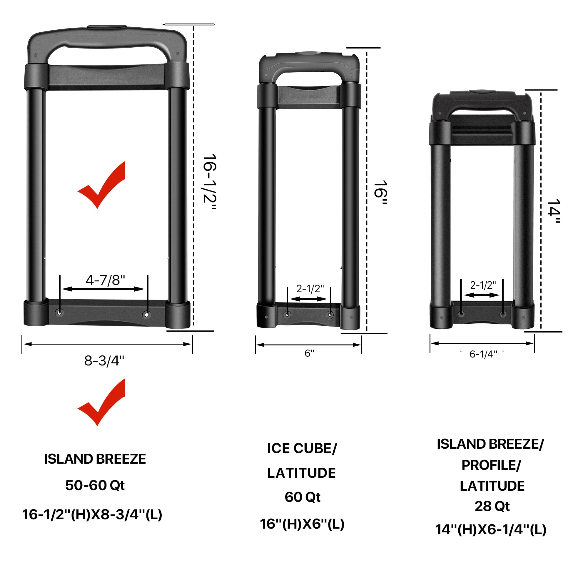 LBB-Parts telescoping-handle-dimensions help ensure a precise fit