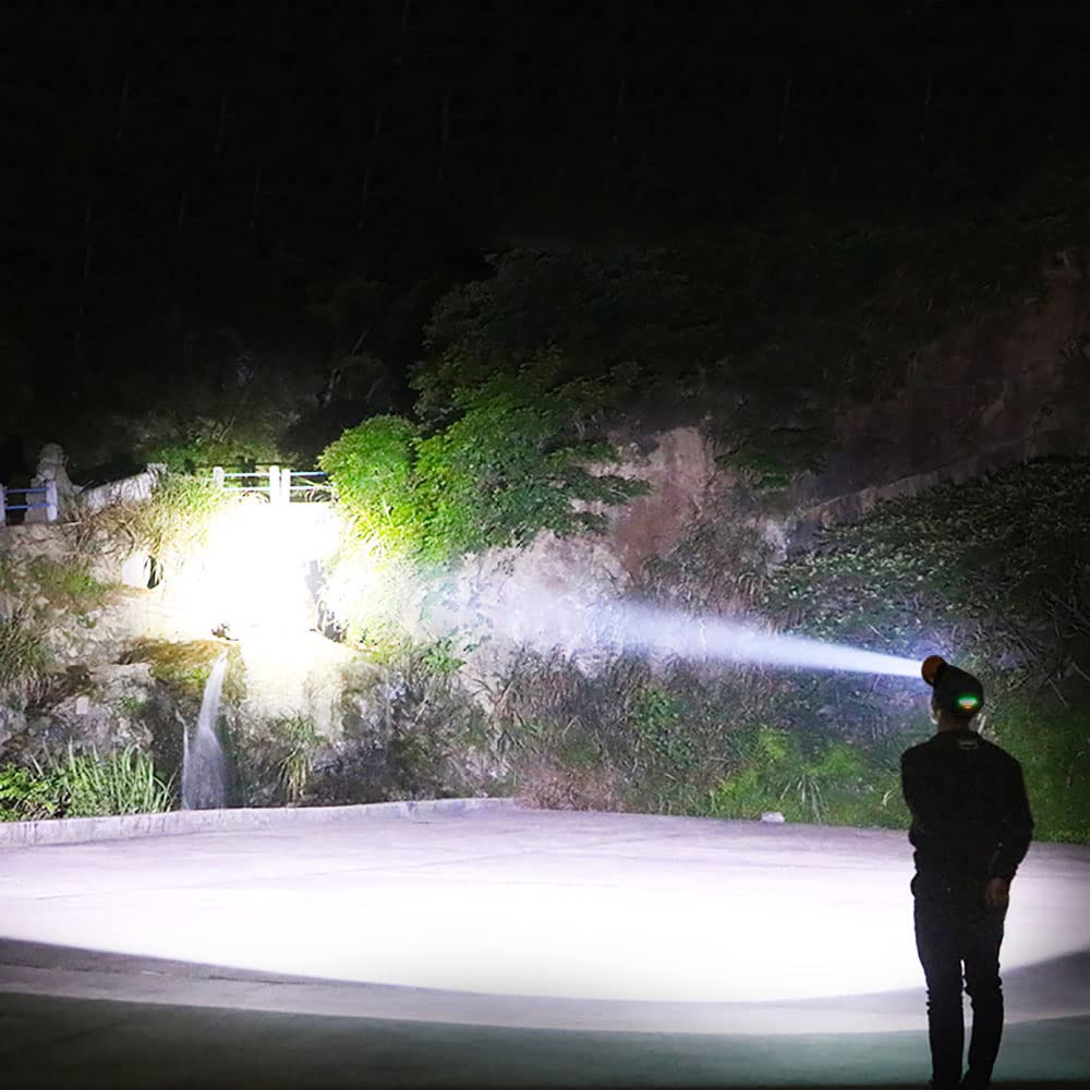 LBJD headlamp back battery pack balances weight for comfortable all night wear