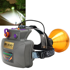 LBJD LED hunting headlamp with wide lamp lens for broad illumination on outdoor nights