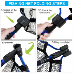Foldable net with belt clip for easy carry