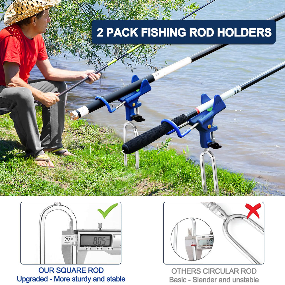 U-shaped rear rubber pad and front non-slip cushion protecting the rod