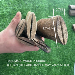LD HuYY handcrafted wood grain highlights a unique pattern for character.