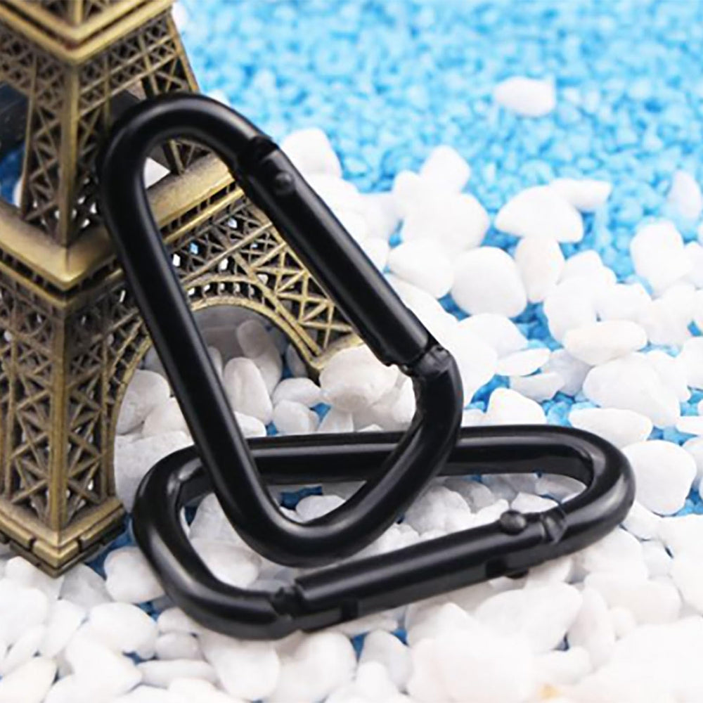 Ldabrye aluminum carabiner clip secures straps with reliable grip.