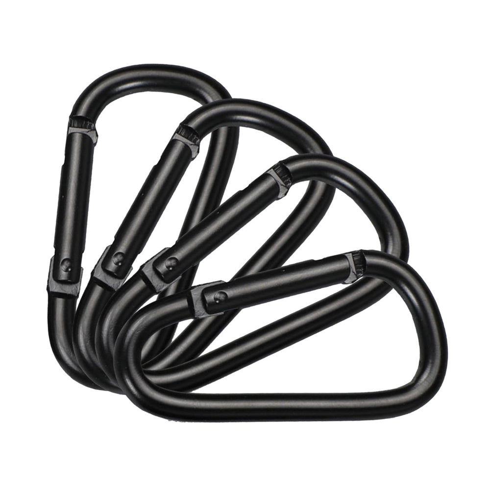 Ldabrye carabiner clip on a backpack for easy attachment and quick access.