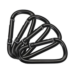 Ldabrye carabiner clip on a backpack for easy attachment and quick access.