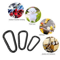 Ldabrye carabiner clip on a keychain for secure, portable keys.