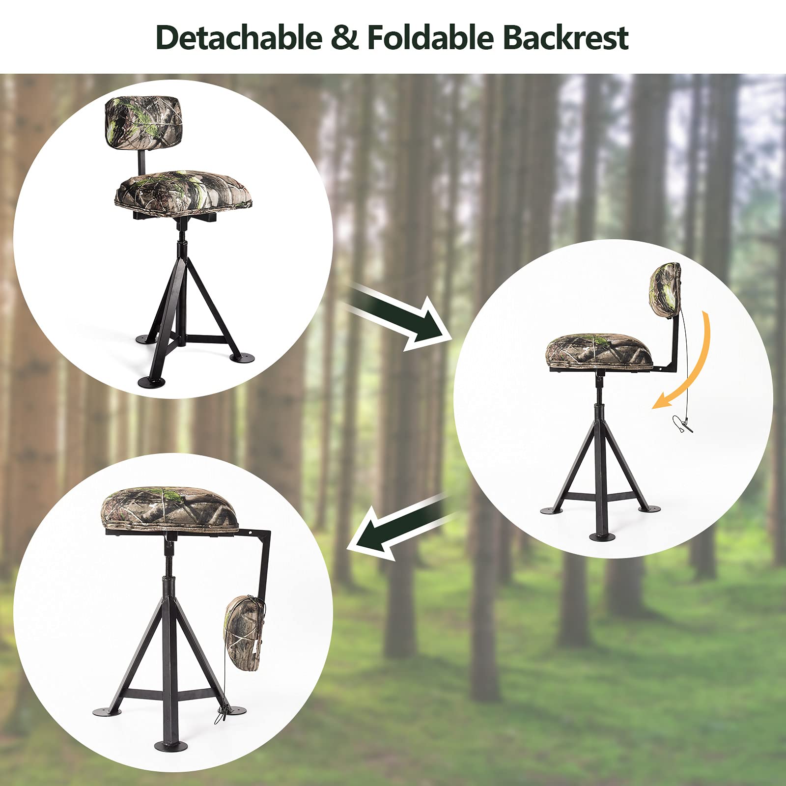LDAILY Moccha chair supports up to 330 lbs for versatile use.