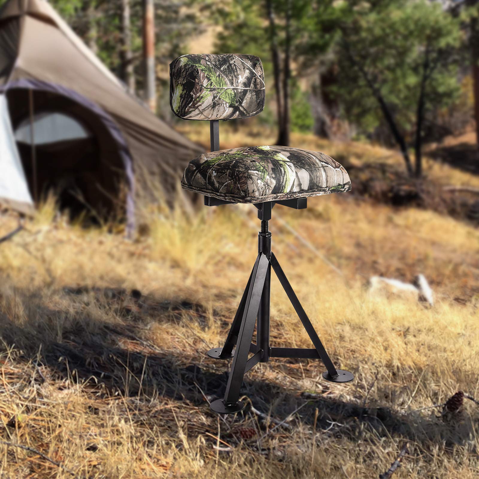 LDAILY Moccha camouflage blind chair backrest for flexible comfort.