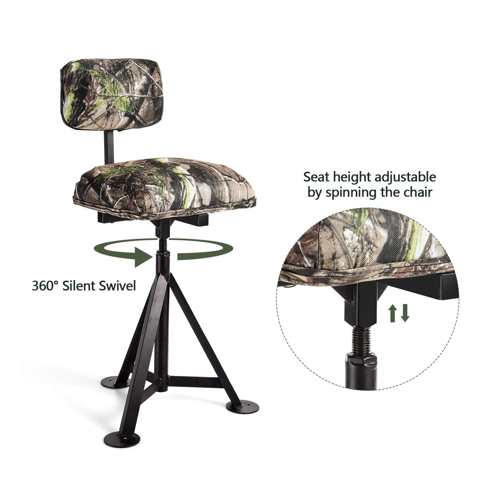 LDAILY Moccha height-adjustable seat from 20 to 30 inches for different setups.