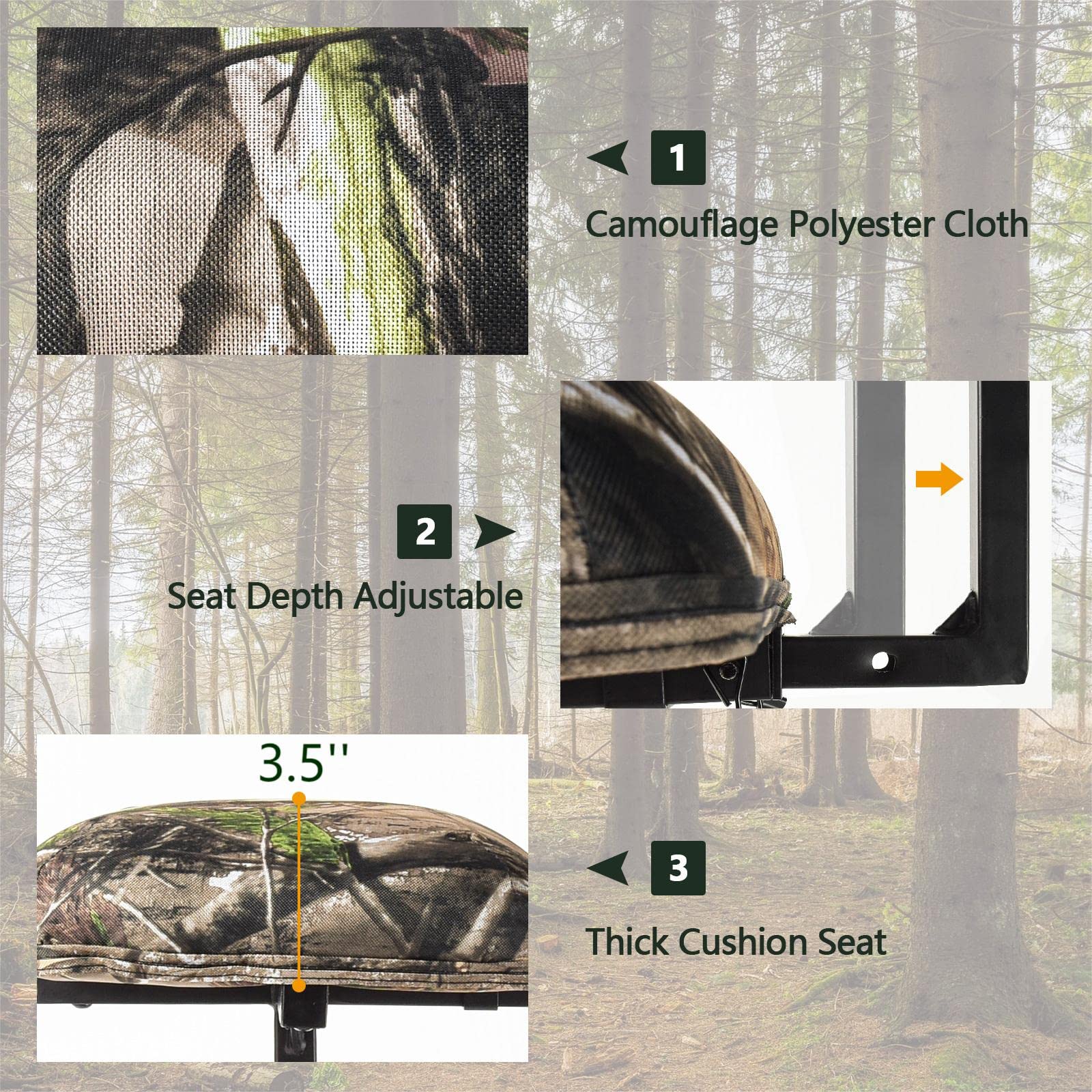 LDAILY Moccha stable tripod base providing reliable field stability.