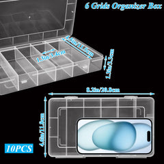 Close-up of secure two-latch lid on plastic organizer box