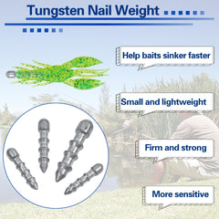 Lead fishing weights for plastic worms and soft baits