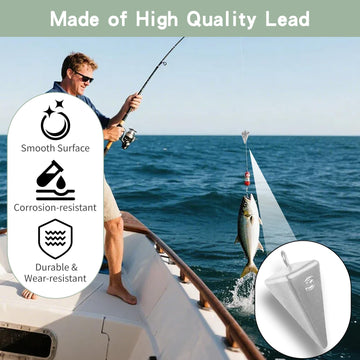 Durable lead material for fishing