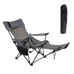 LEADALLWAY camping chair in folding form for quick outdoor seating and easy transport.