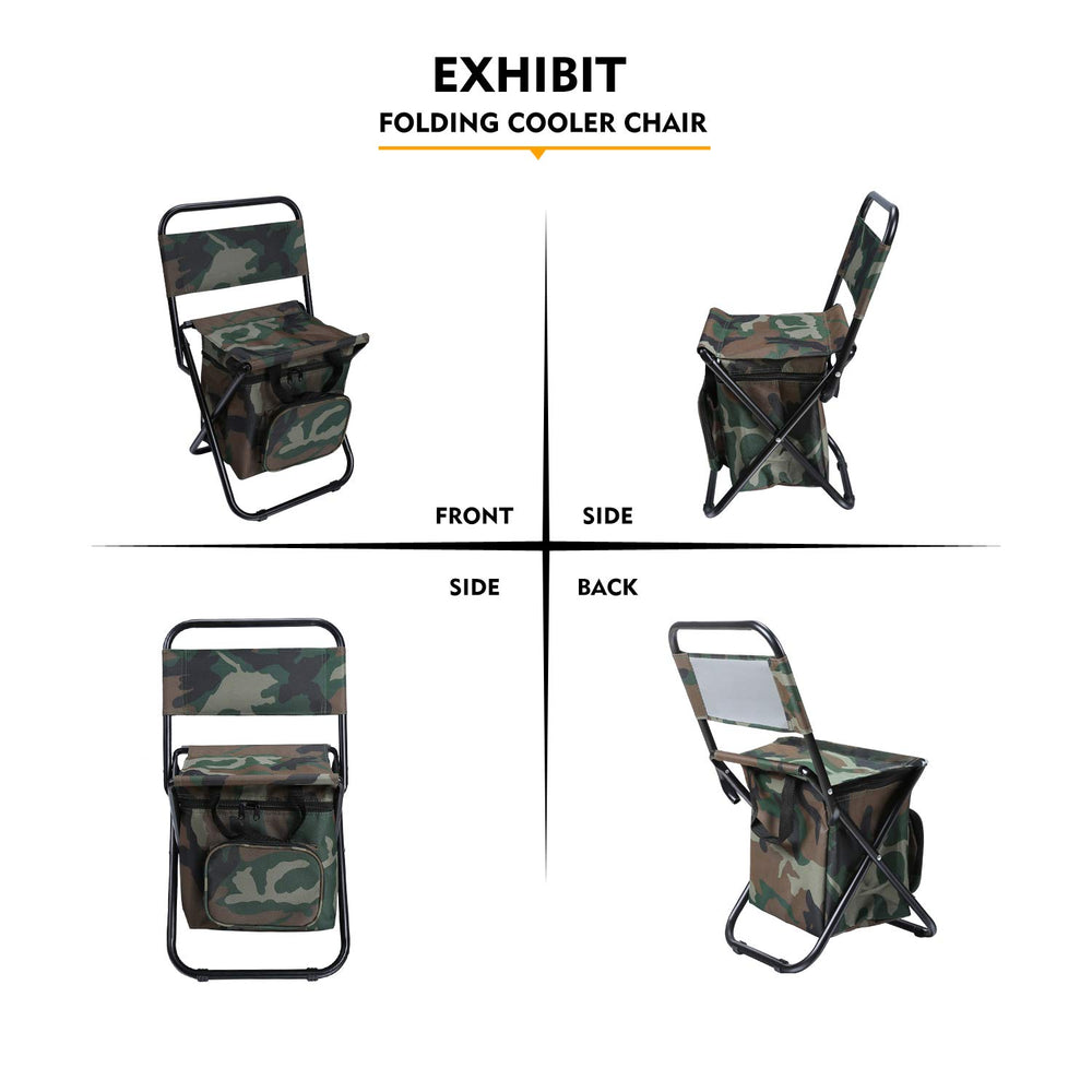 LEADALLWAY fishing chair camouflage anti-slip feet improve stability on uneven ground.