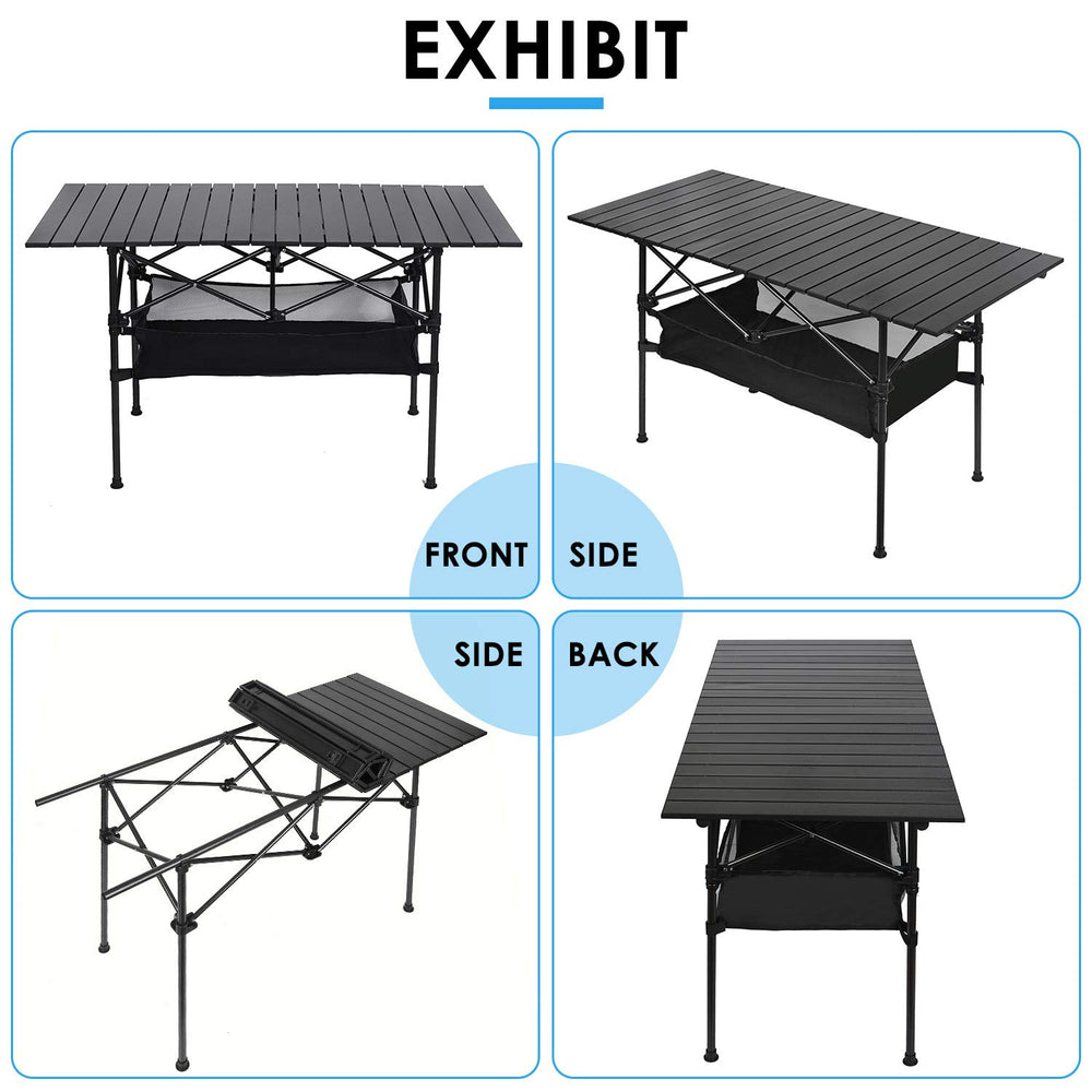 LEADALLWAY folding table comes with a carrying bag for transport.