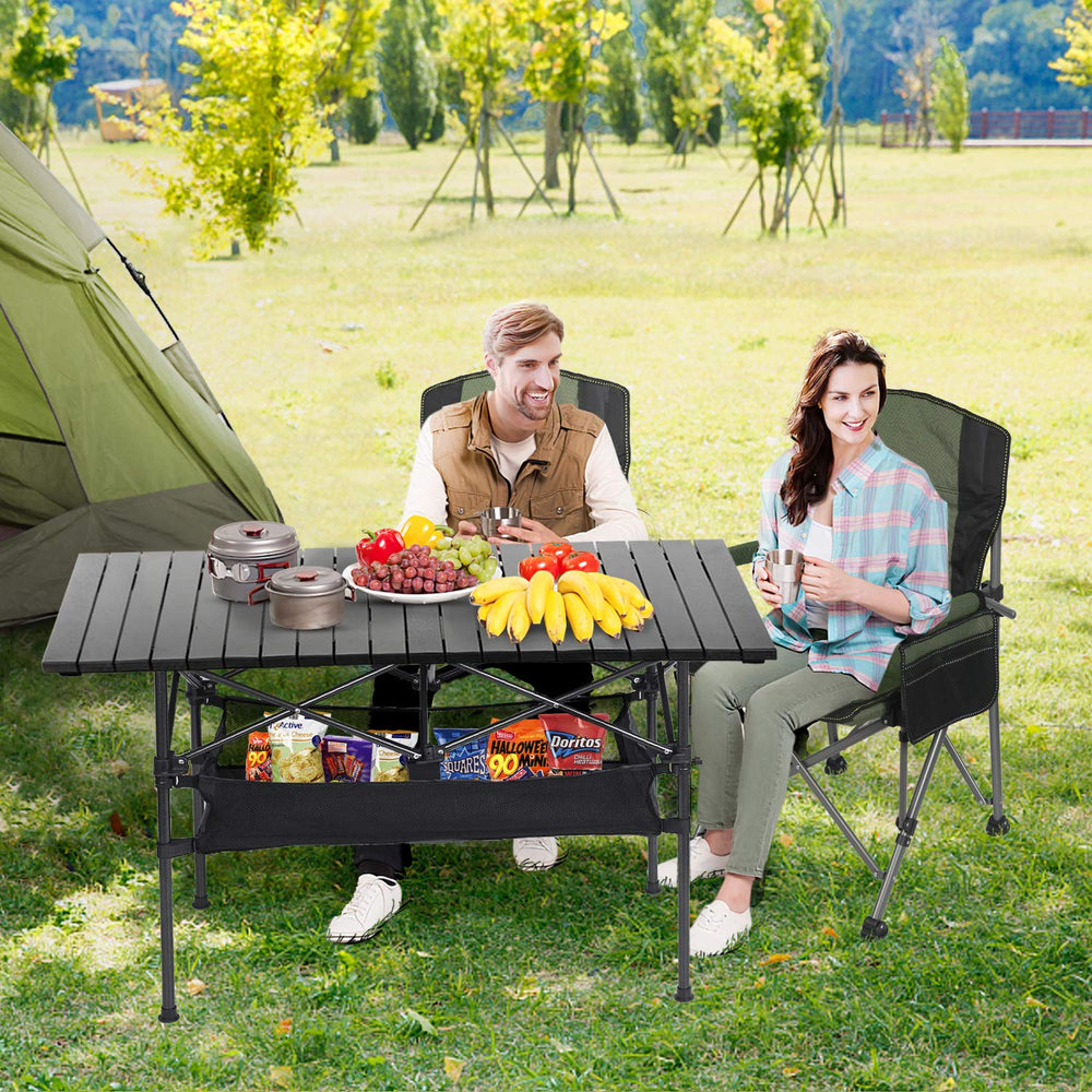 LEADALLWAY heavy-duty aluminum frame supports up to 225 pounds.