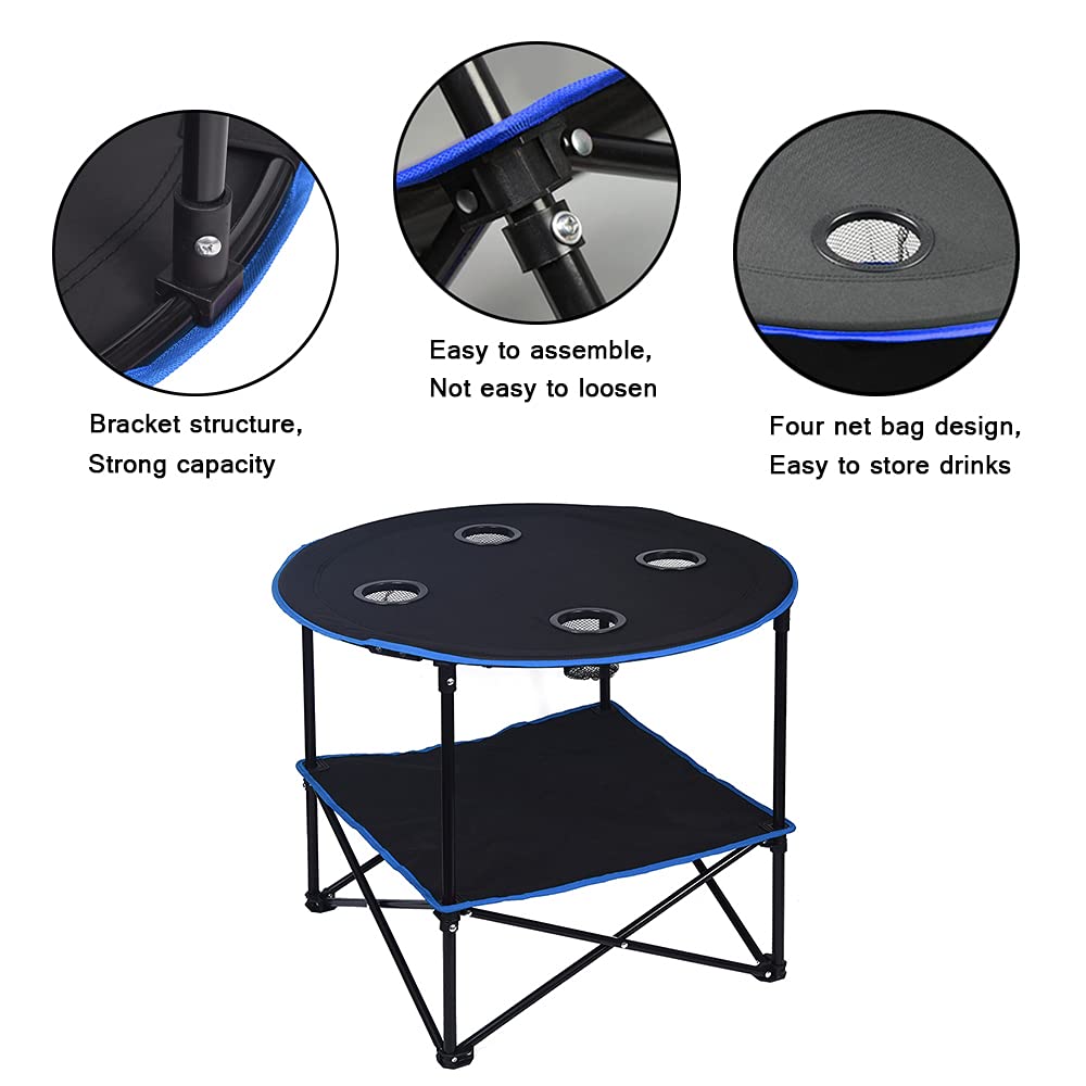 LEADALLWAY folding table enables quick assembly for spontaneous picnics and barbecues.
