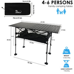 LEADALLWAY mesh storage back provides extra organization during outings.