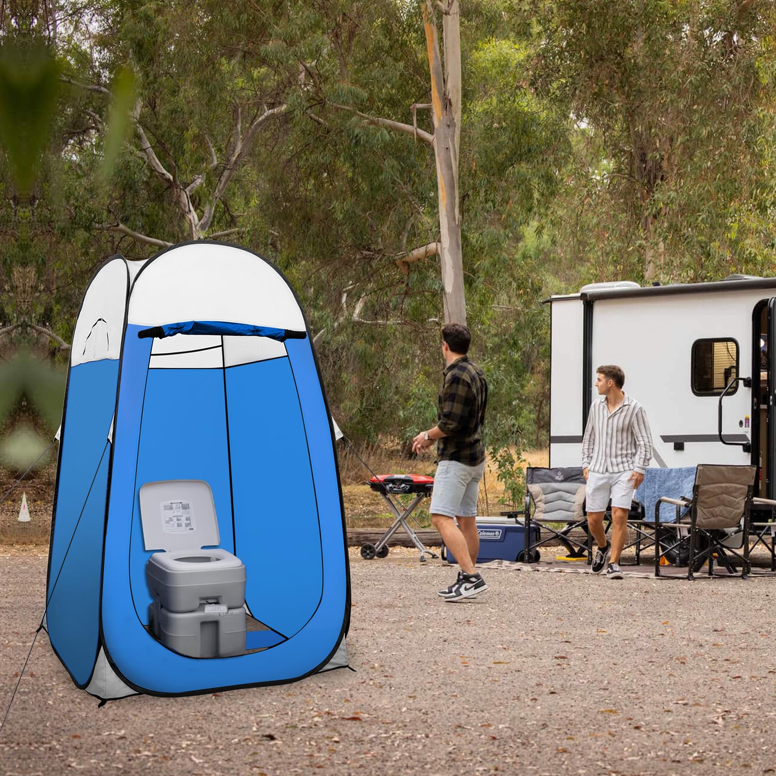 Leader Accessories portable folding bag for blue tent emphasizes travel-ready convenience
