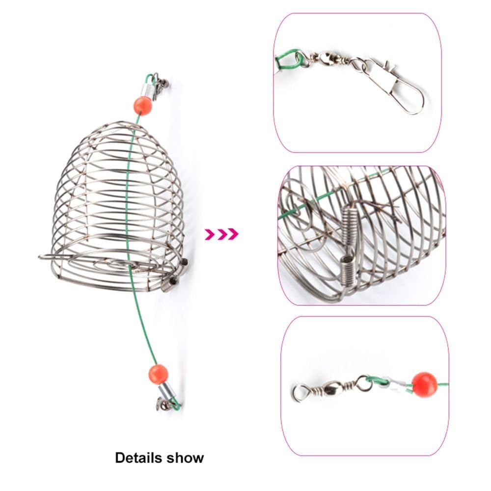 Bottom spring lid with dual springs for bait release