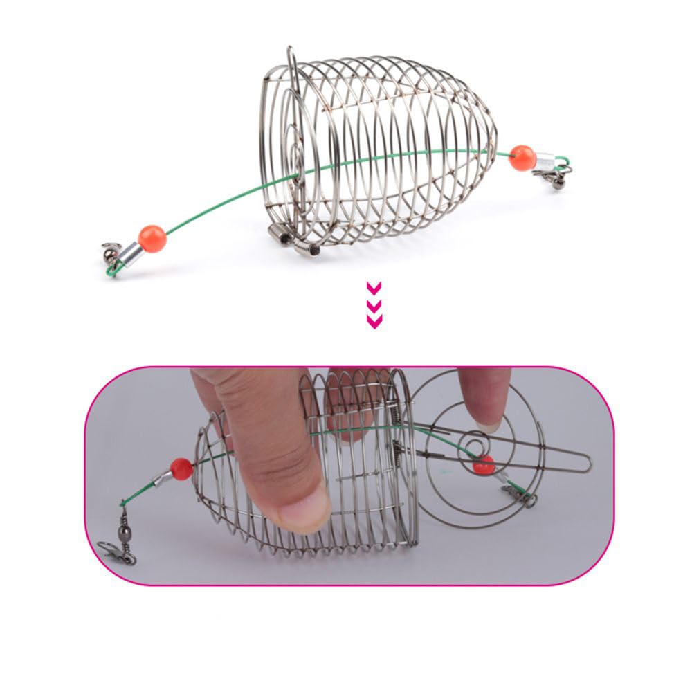 Anti-tangle design with spring feeder for easy bait control