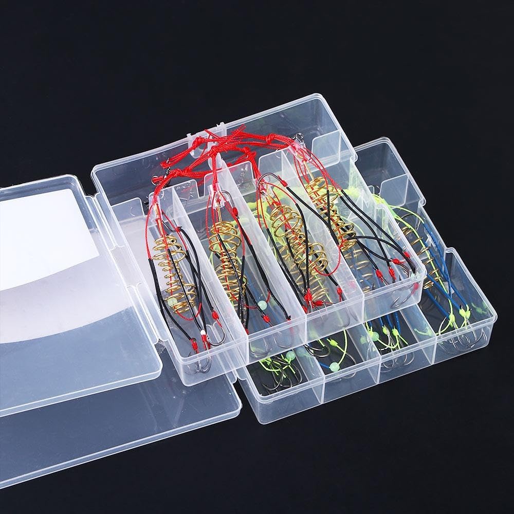 Explosion hooks with spring feeder for carp fishing