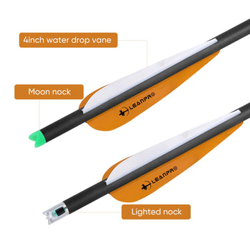 LEANPRO crossbow bolts packaged in a 6-pack for quick field swaps