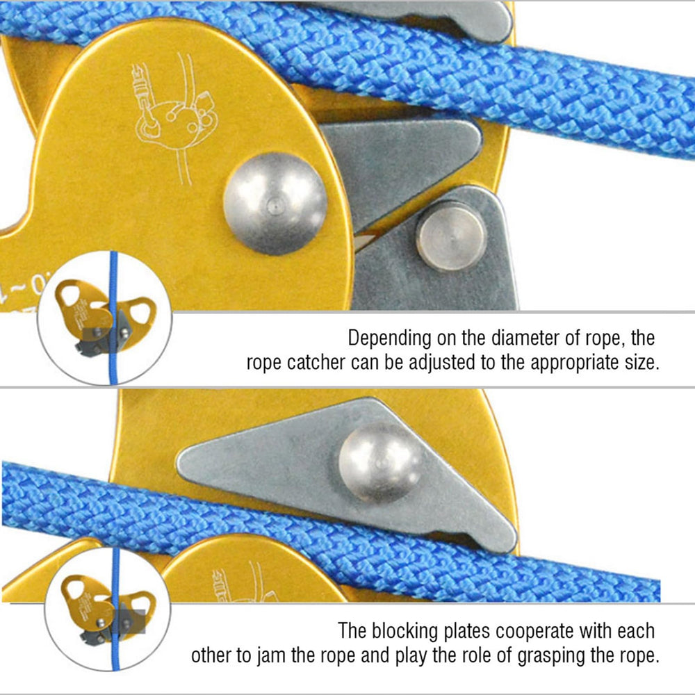 Leapiture descender in action belaying with smooth, controlled descent.