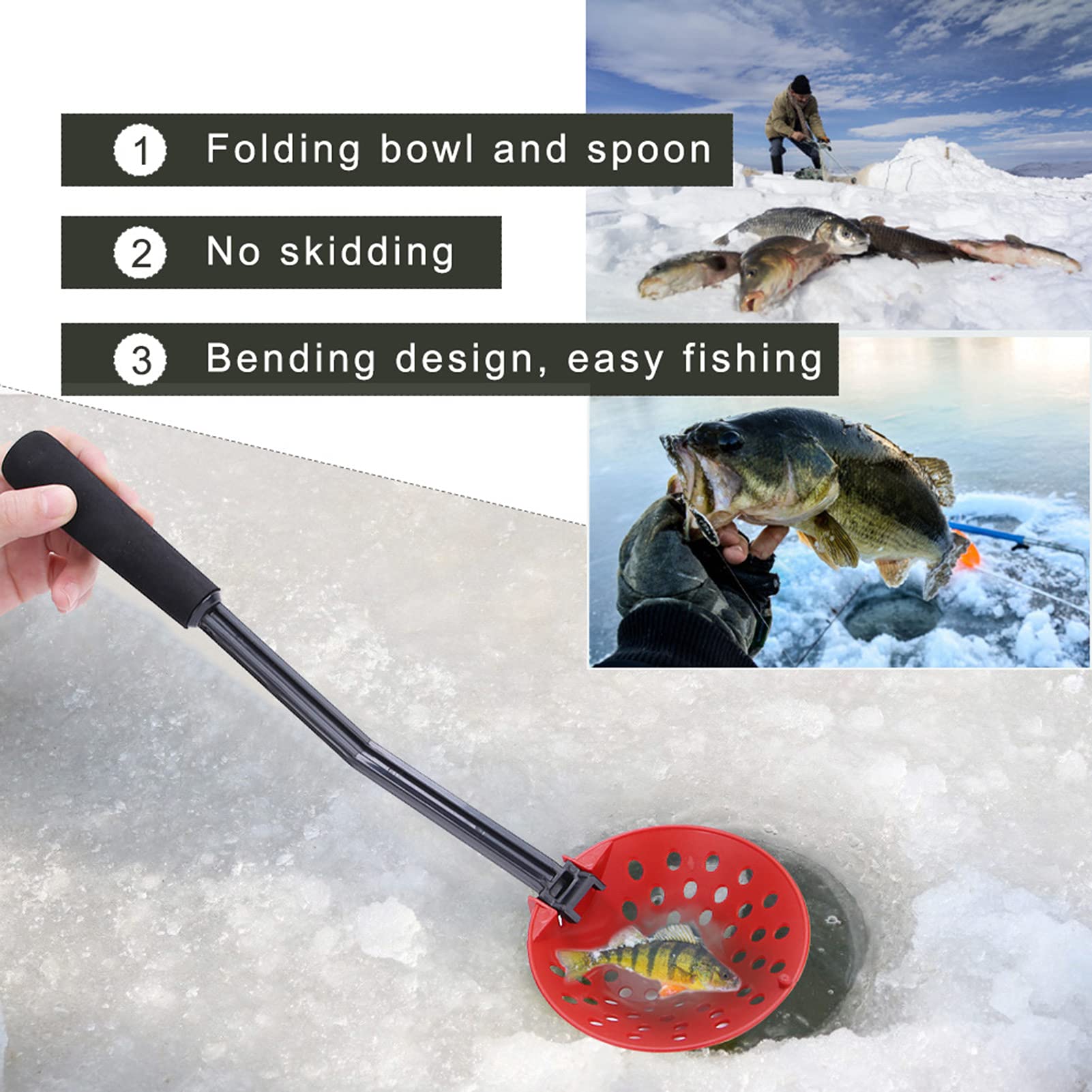 Leapiture winter fishing spoon with durable construction for rugged conditions.