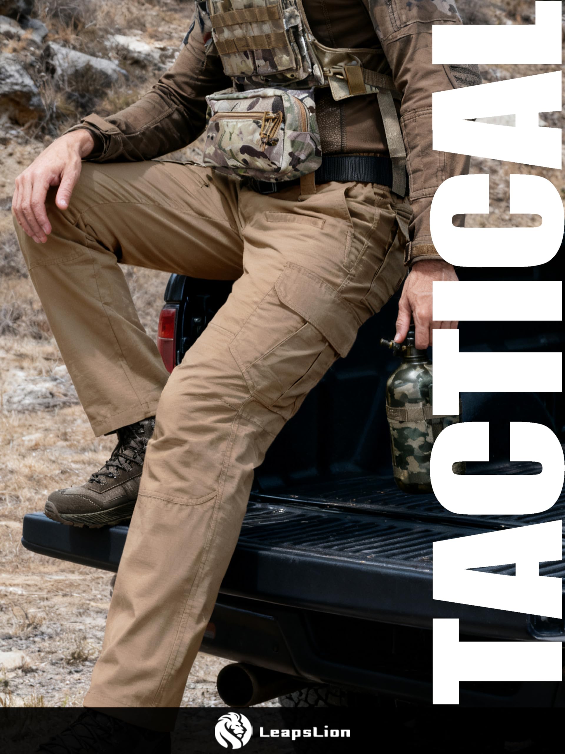 LeapsLion pants with elastic waistband provide secure fit and flexible movement
