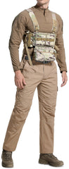 LeapsLion Men's Tactical Pants side pocket detail highlights gear organization.