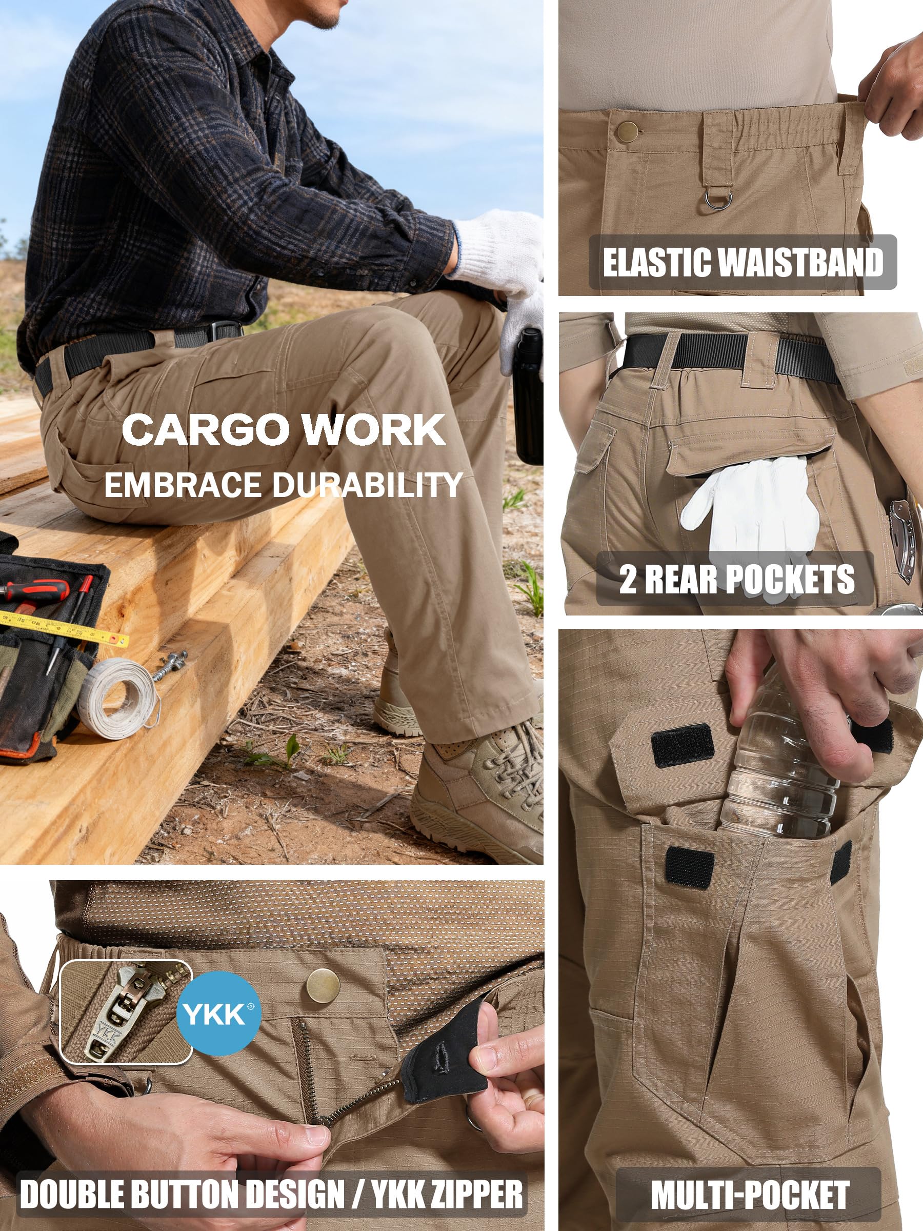 LeapsLion reinforced double-needle stitching enhances durability for heavy use