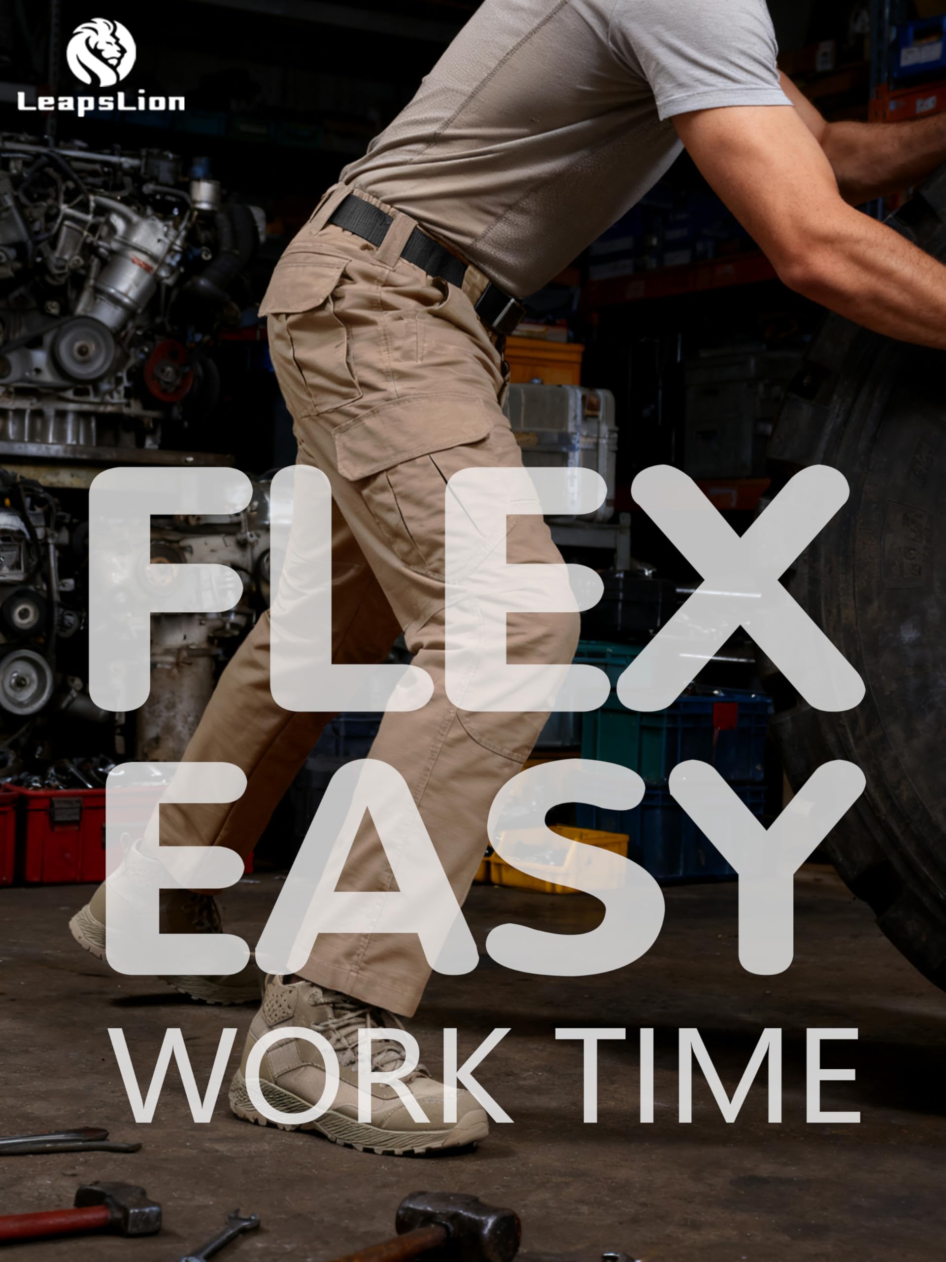 LeapsLion versatile outdoor work pants suitable for hiking camping and construction
