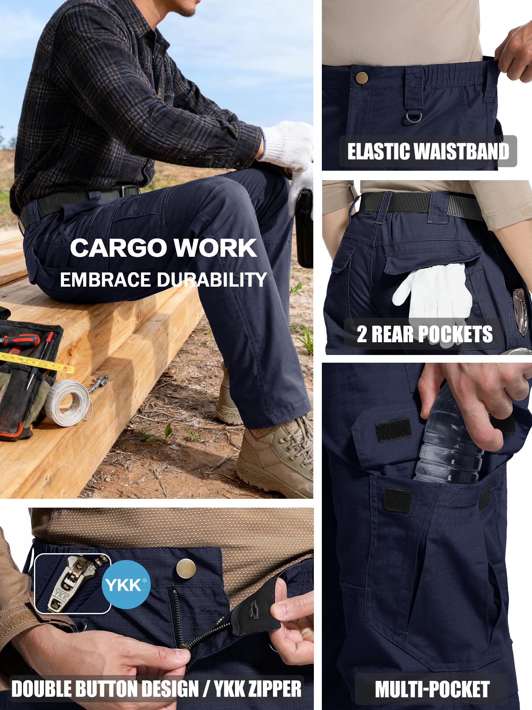 LeapsLion water-resistant outdoor pants ideal for hiking, camping, city exploration.