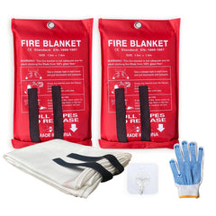 Leberna fire blanket 59x59 kitchen-use provides quick heat protection during cooking fires.