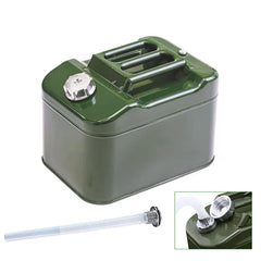 Lebreary 2.5-gallon water can front view; trunk-friendly camping storage.