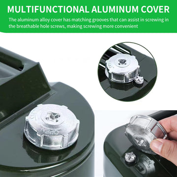Lebreary aluminum cap safety feature ensures secure sealing and quick access.