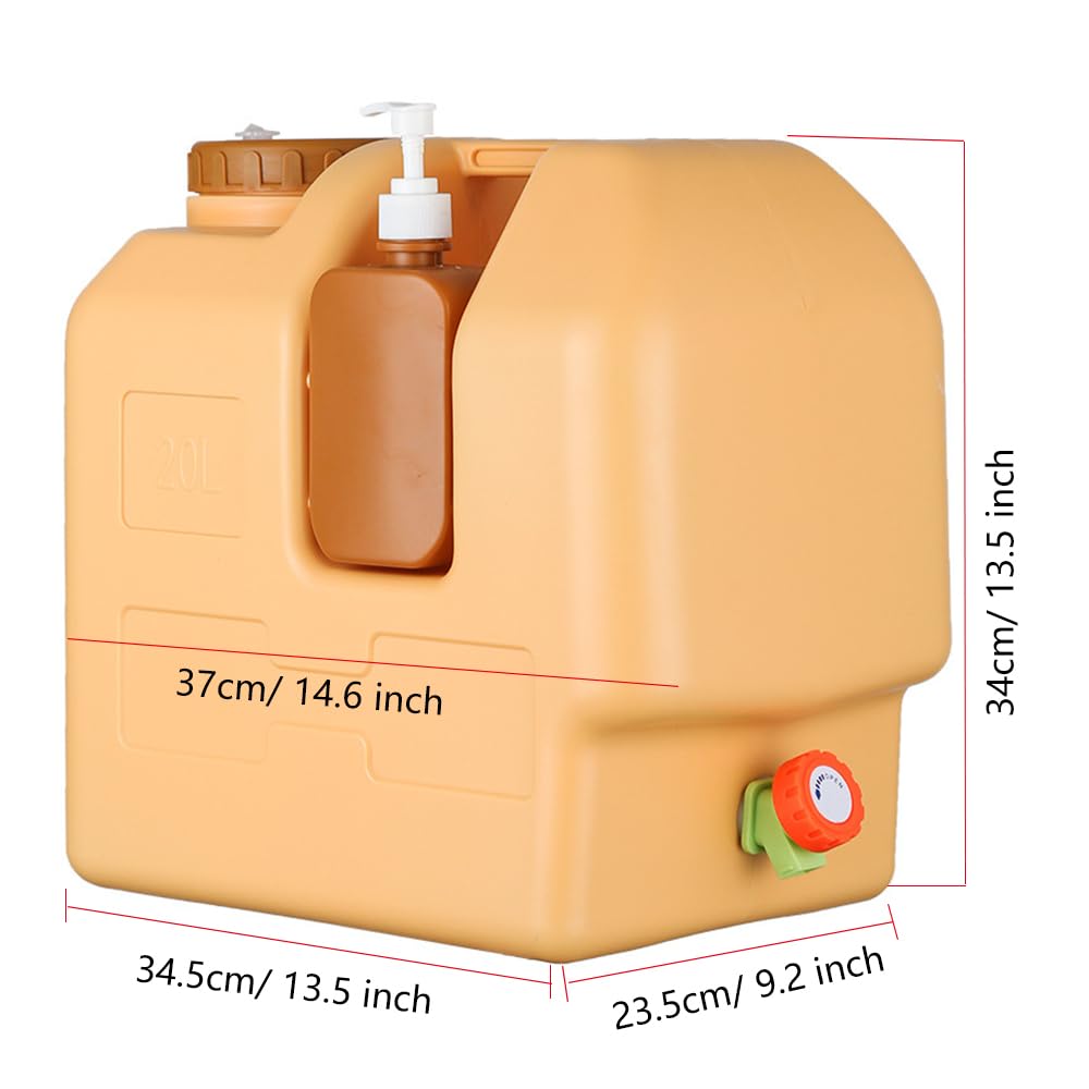 Lebreary outdoor water jug compact-durable for emergencies and picnics.