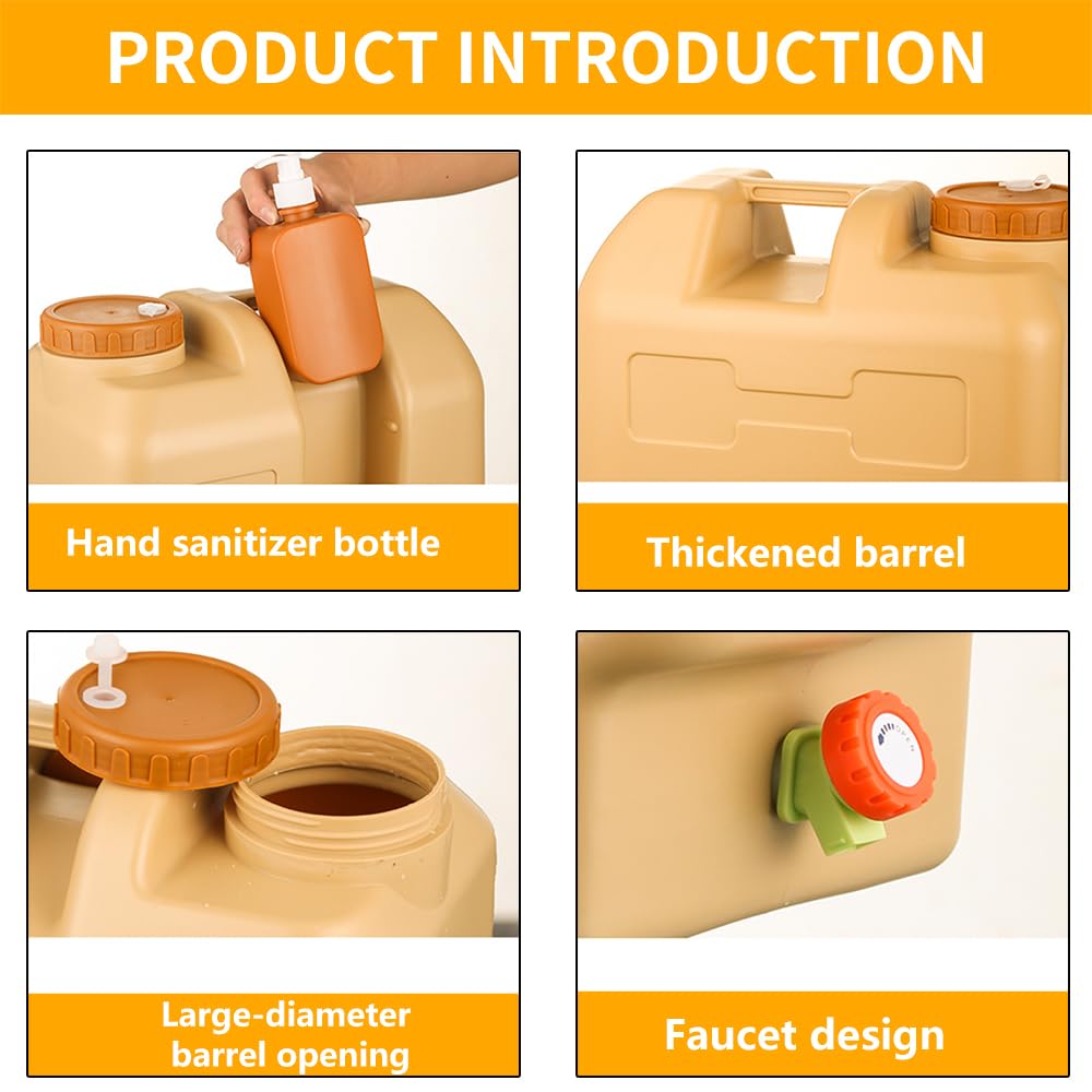 Lebreary water jug wide-opening enables quick filling and easy cleaning.