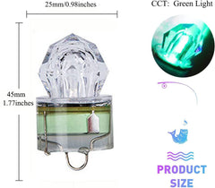 Waterproof diamond LED fishing light in water, deep sea lure