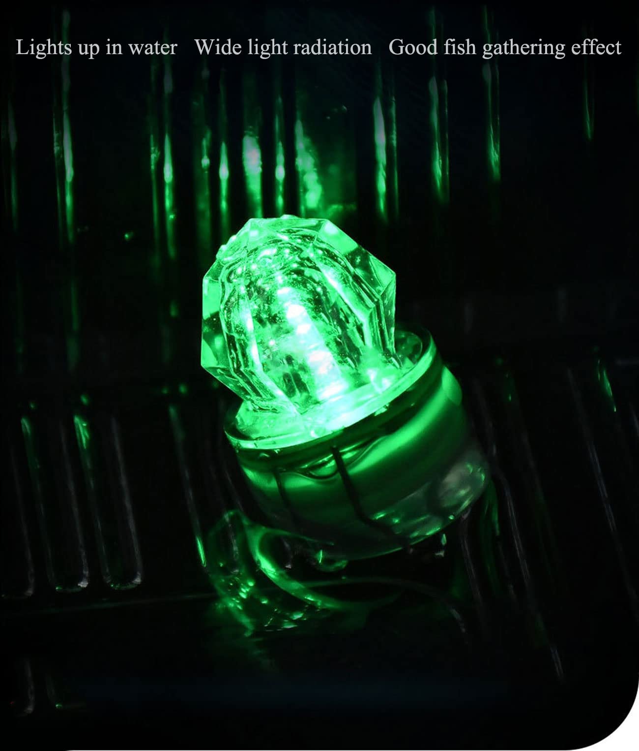 Pressure resistant, corrosion resistant underwater fishing light