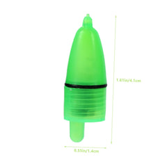 LED Fishing Rod Bite Alarm green bell glows brightly for night visibility.