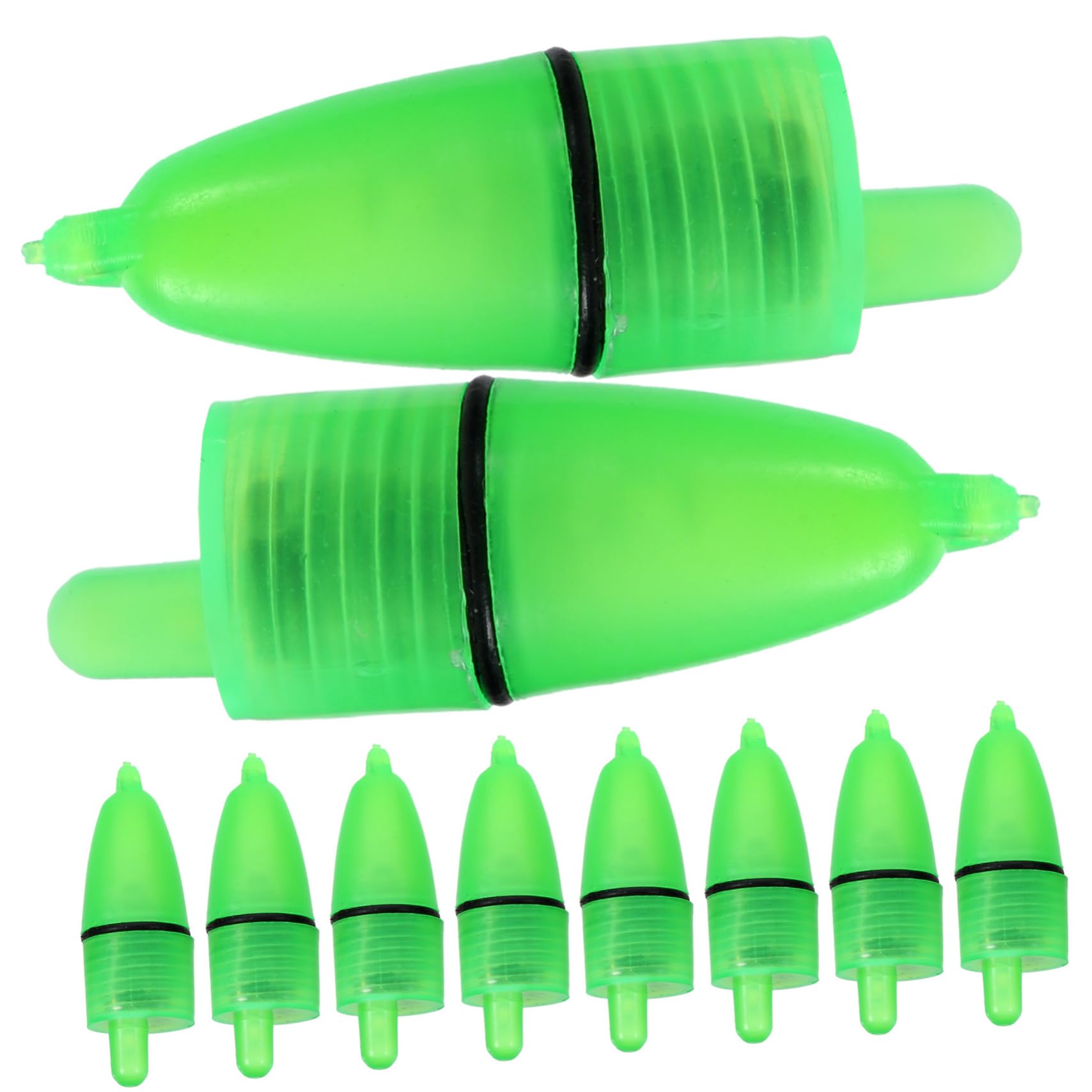 LED Fishing Rod Bite Alarm light clipped on for clear bite alerts at night.