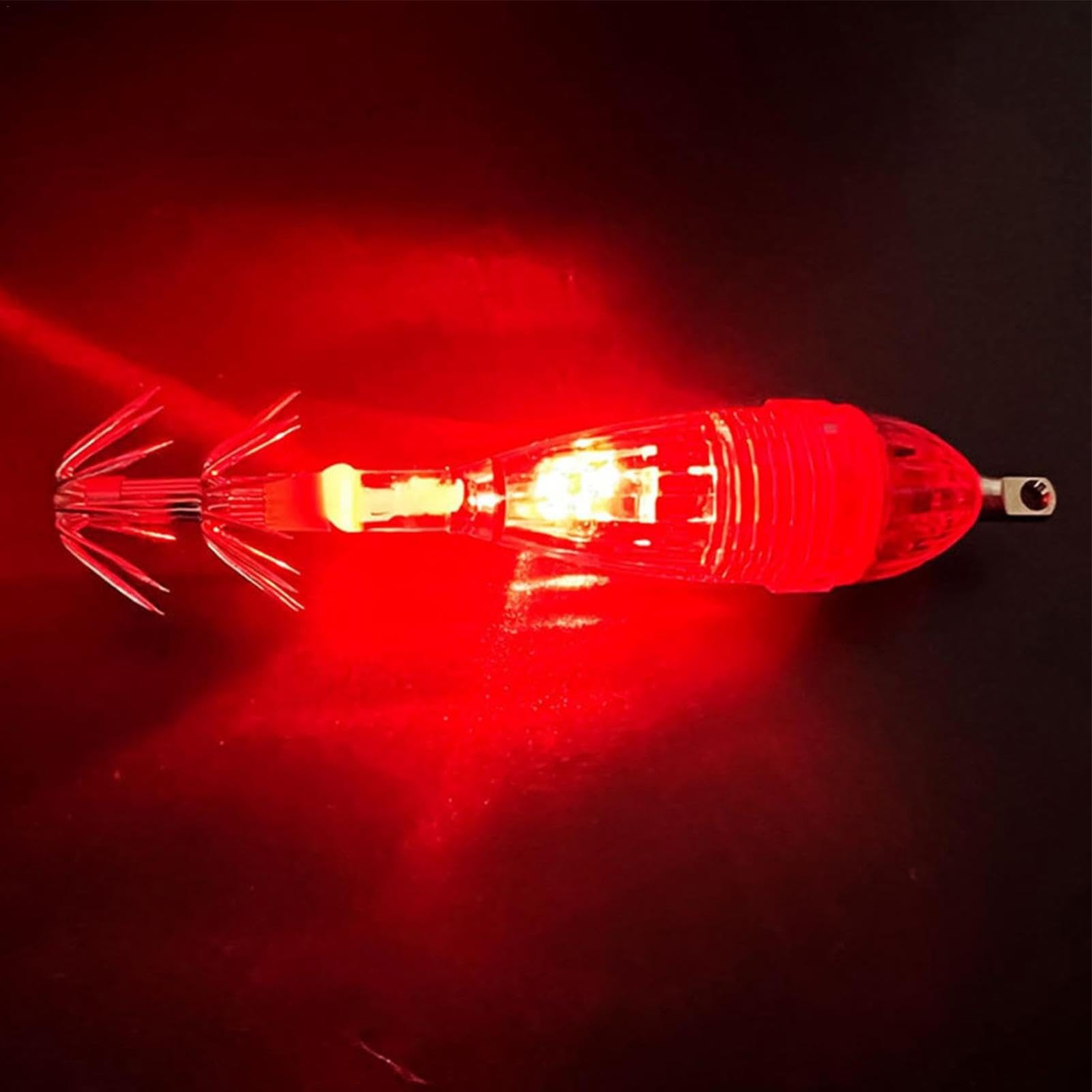 LED Luminouse squid jig hook 8cm high-intensity LED beacon improves underwater lure visibility
